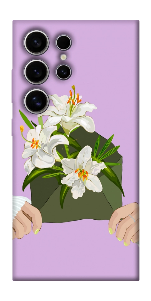 Чехол Flower message для Galaxy S25 Ultra