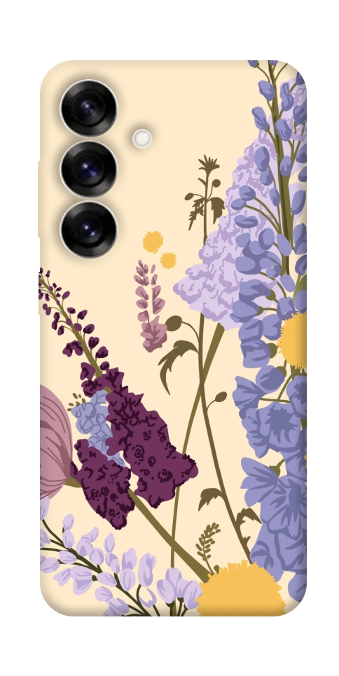 Чехол Flowers art для Galaxy S25