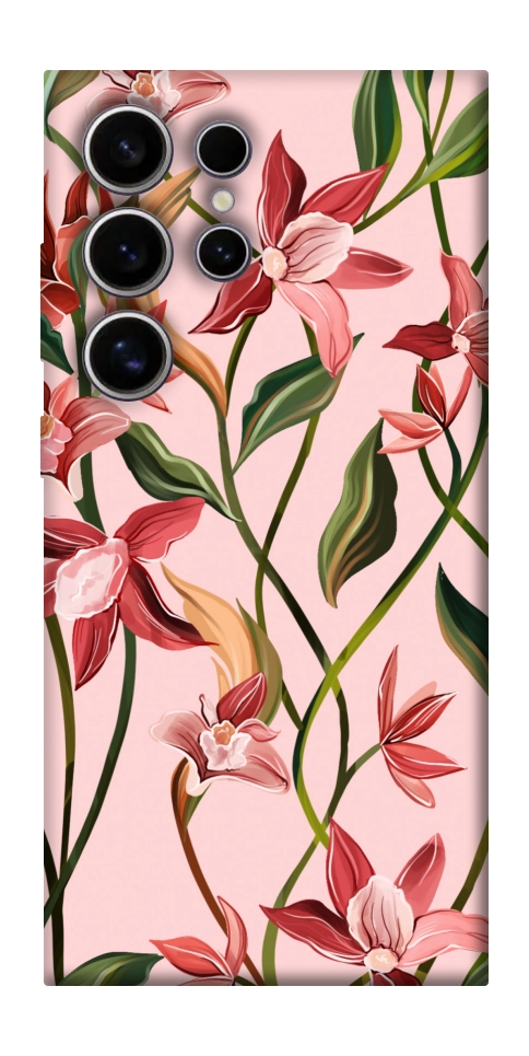 Чехол Floral motifs для Galaxy S25 Ultra