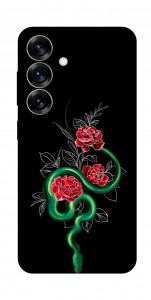 Чохол Snake in flowers для Galaxy S25