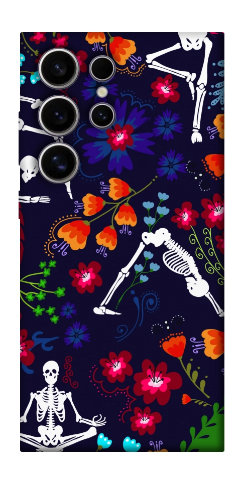 Чехол Yoga skeletons для Galaxy S25 Ultra