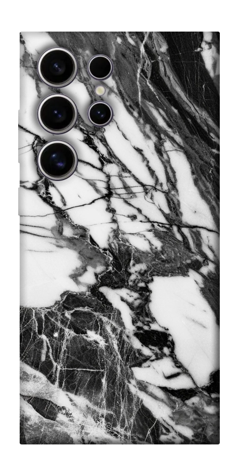 Чехол Calacatta black marble для Galaxy S25 Ultra