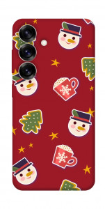 Чехол Christmas pattern для Galaxy S25