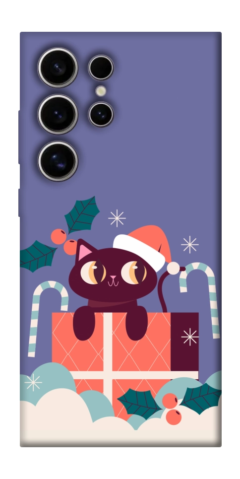 Чехол Christmas cat для Galaxy S25 Ultra