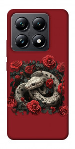 Чехол Roses snake для Xiaomi 14T Pro