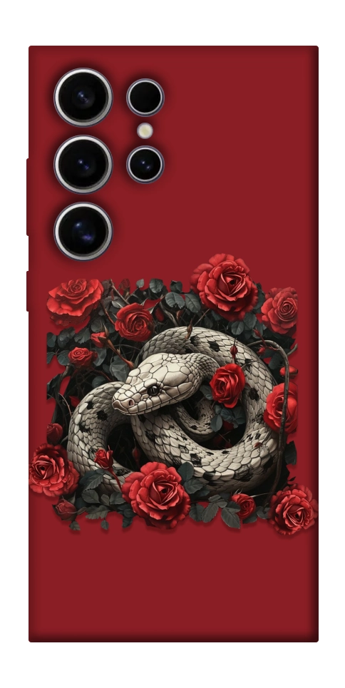 Чехол Roses snake для Galaxy S25 Ultra