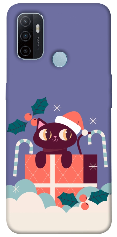 Чехол Christmas cat для Oppo A32