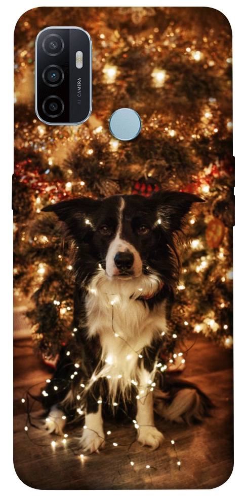 Чохол Christmas dog для Oppo A32