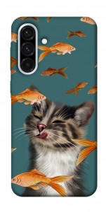 Чохол Cat with fish для Galaxy A36 5G