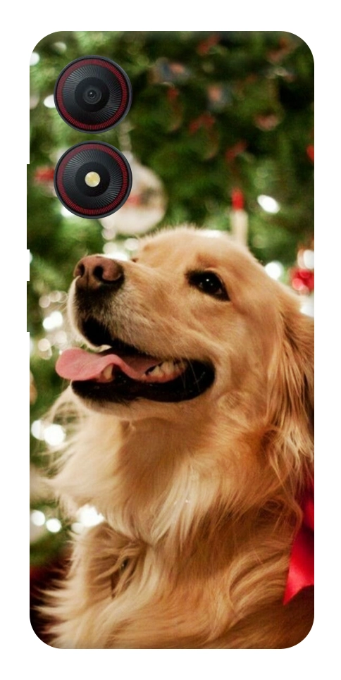 Чехол New year dog для ZTE Blade A34 4G