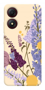 Чохол Flowers art для ZTE Blade A34 4G