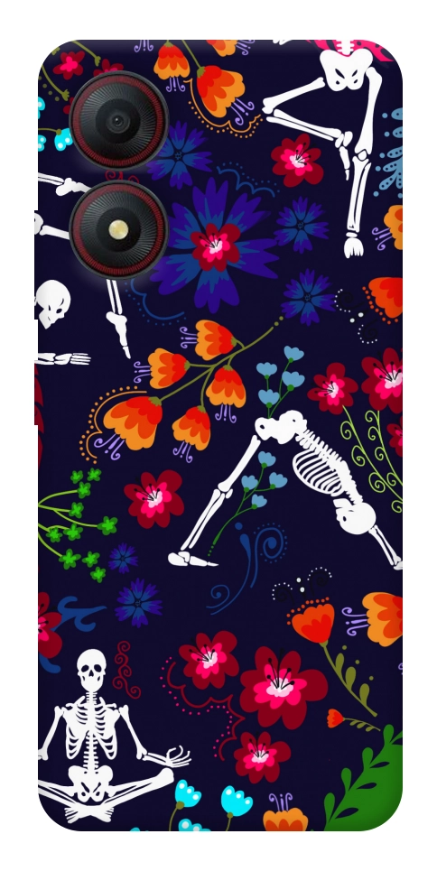 Чехол Yoga skeletons для ZTE Blade A34 4G