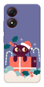 Чехол Christmas cat для ZTE Blade A34 4G