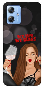 Чехол My life my rules для Motorola Moto G84