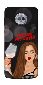 Чехол My life my rules для Motorola Moto G6 Plus