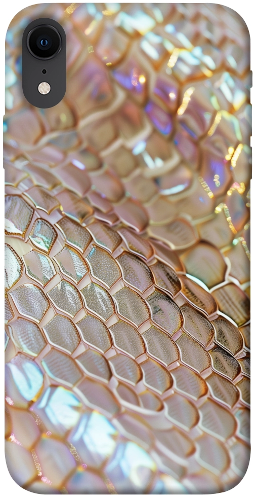 Чехол Gold snake skin для iPhone XR