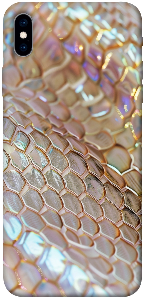 Чехол Gold snake skin для iPhone XS Max