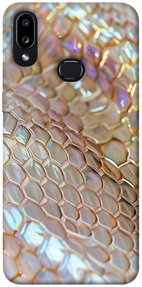 Чехол Gold snake skin для Galaxy A10s (2019)