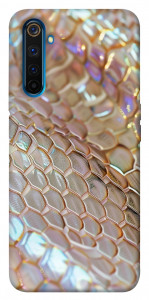 Чехол Gold snake skin для Realme 6 Pro