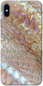 Чехол Gold snake skin для iPhone XS