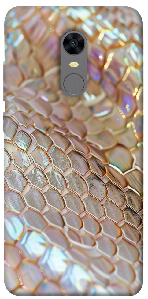 Чехол Gold snake skin для Xiaomi Redmi Note 5 (Single Camera)