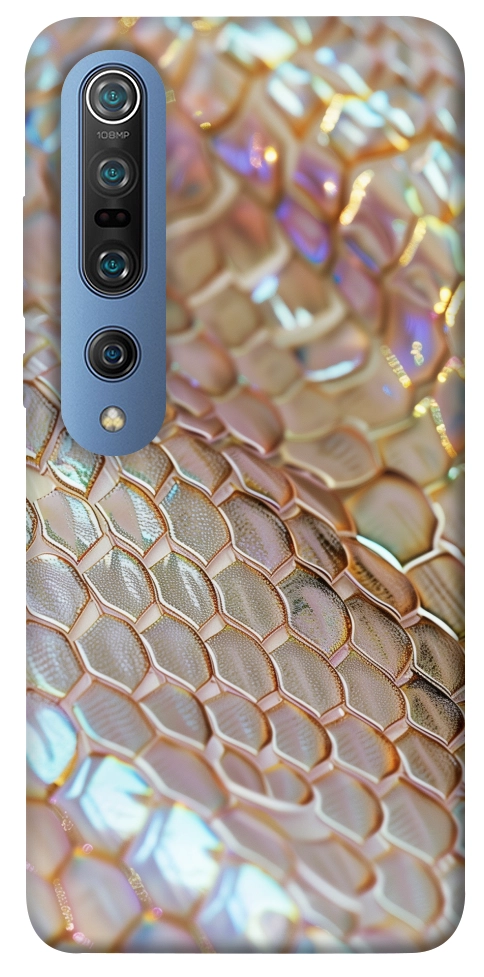 Чехол Gold snake skin для Xiaomi Mi 10