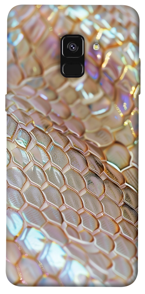 Чехол Gold snake skin для Galaxy A8 (2018)