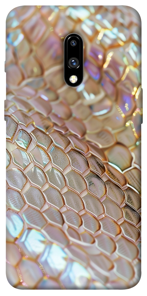 Чехол Gold snake skin для OnePlus 7