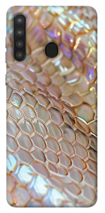 Чехол Gold snake skin для Galaxy A21