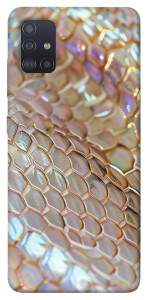 Чехол Gold snake skin для Galaxy M51