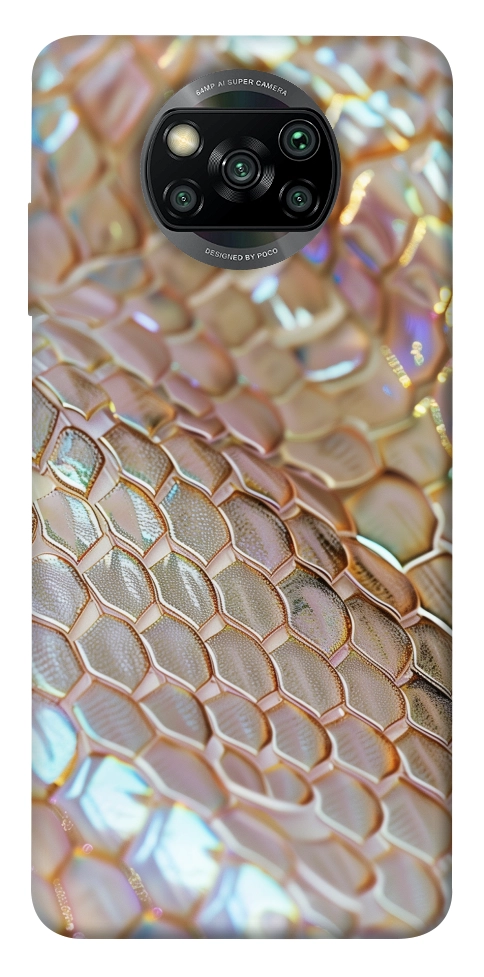 Чохол Gold snake skin для Xiaomi Poco X3 NFC