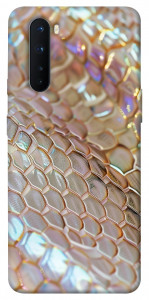 Чехол Gold snake skin для OnePlus Nord