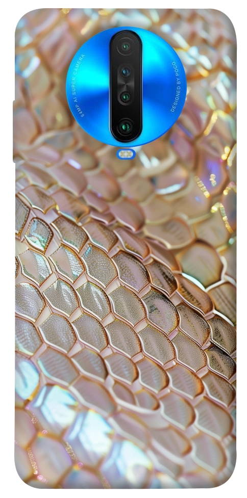 Чехол Gold snake skin для Xiaomi Poco X2