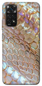 Чехол Gold snake skin для Xiaomi Redmi Note 11 (Global)