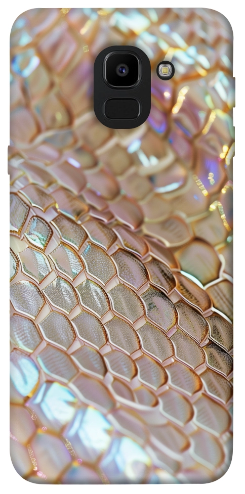 Чехол Gold snake skin для Galaxy J6 (2018)