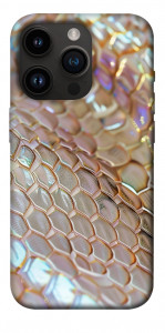 Чехол Gold snake skin для iPhone 14 Pro