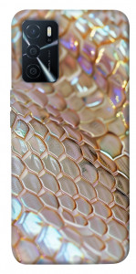 Чохол Gold snake skin для Oppo A16 4G