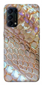 Чехол Gold snake skin для Oppo Reno 5 4G