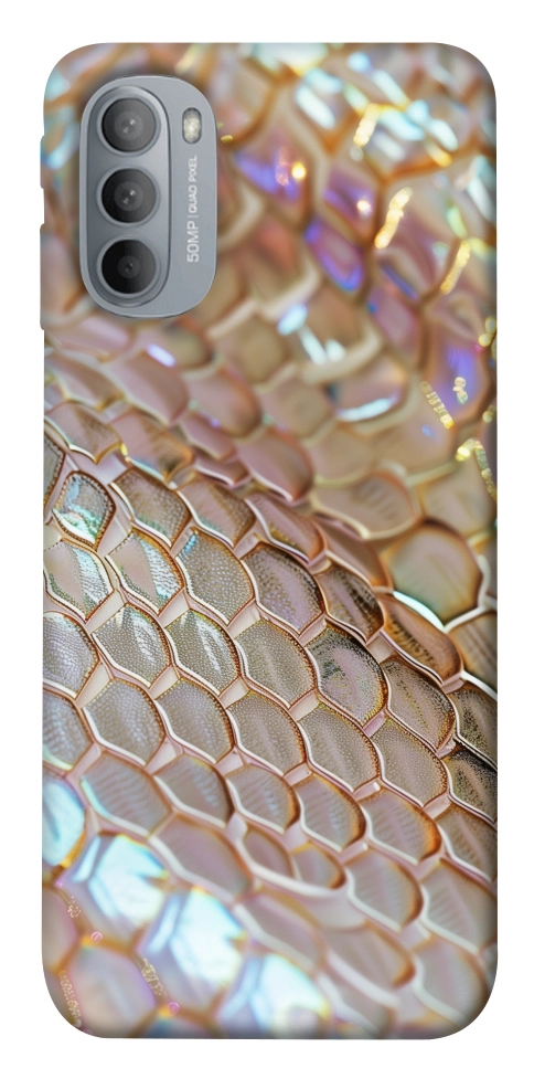 Чехол Gold snake skin для Motorola Moto G31