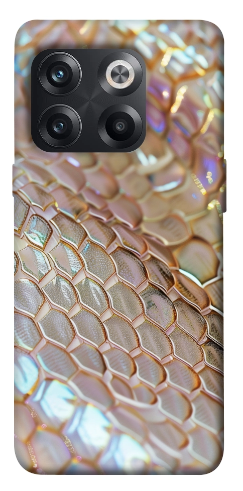 Чехол Gold snake skin для OnePlus 10T