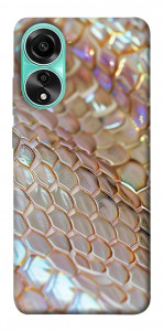 Чехол Gold snake skin для Oppo A78 4G