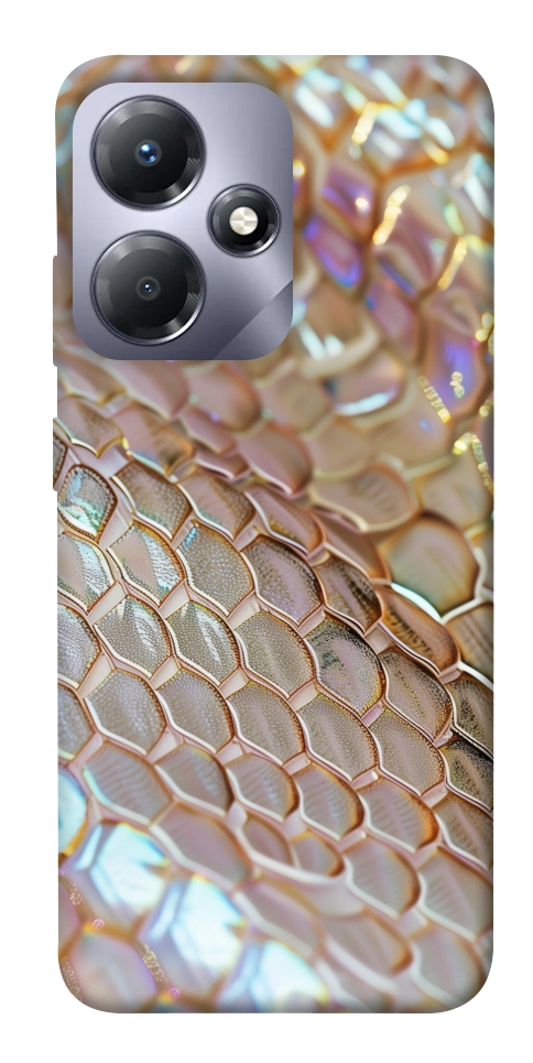 Чехол Gold snake skin для Infinix Hot 30i