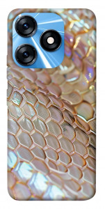 Чехол Gold snake skin для TECNO Spark 10