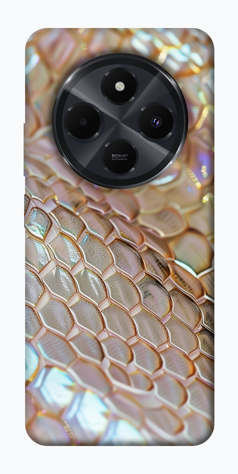 Чехол Gold snake skin для Xiaomi Redmi 14C