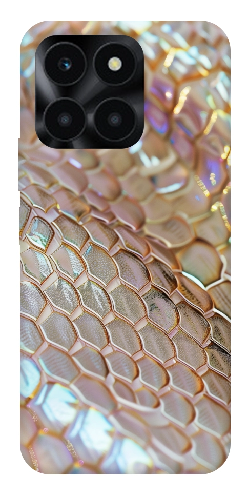 Чехол Gold snake skin для Huawei Honor X6a