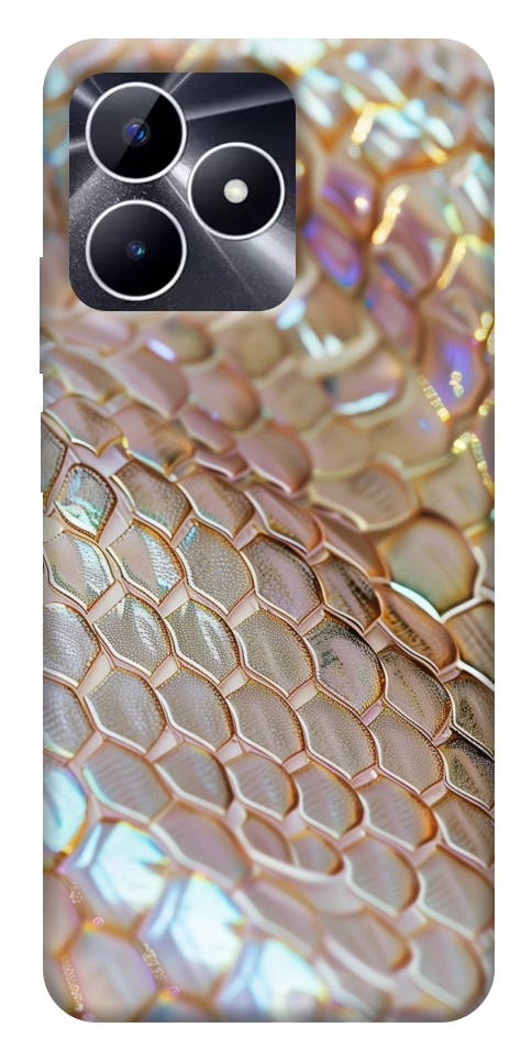 Чехол Gold snake skin для Realme Note 50 5G