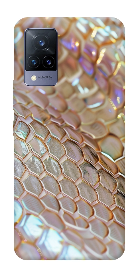 Чехол Gold snake skin для Vivo V21