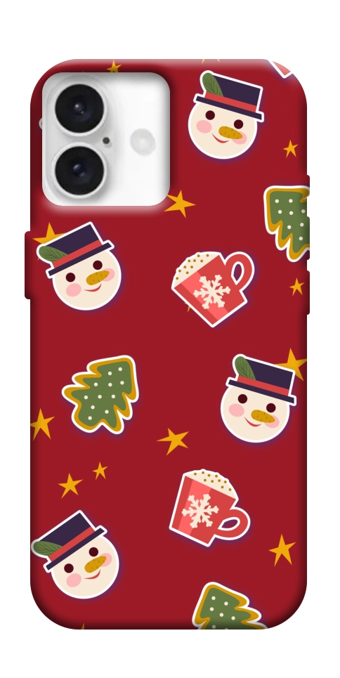 Чехол Christmas pattern для iPhone 16 Plus