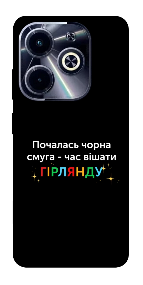 Чехол Чорна смуга для TECNO Spark 20