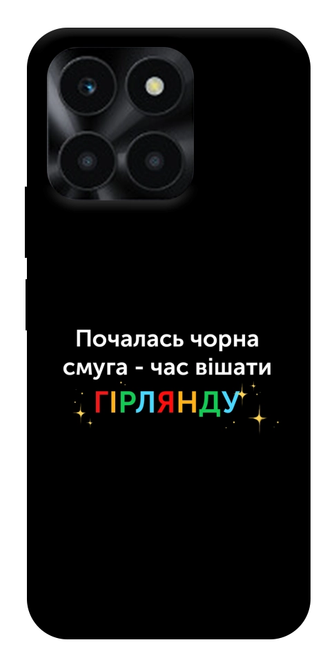 Чехол Чорна смуга для Huawei Honor X6a